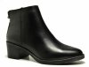 Botki 39 MARCO TOZZI skóra 25358 czarne skórzane niski obcas